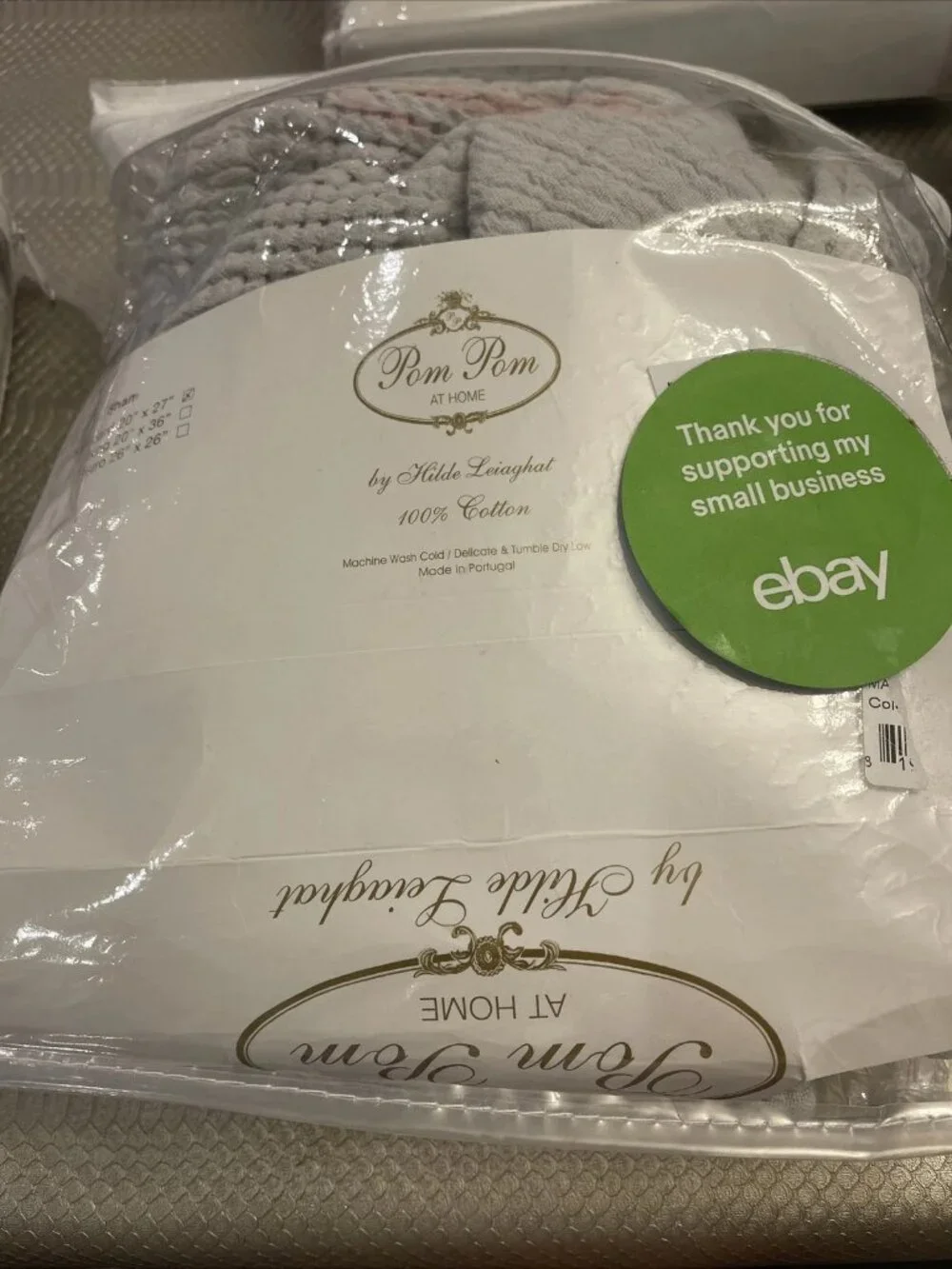 Pom Pom at Home Nantucket Gray Standard Sham Anthropologie Matelasse Hilde Zuma